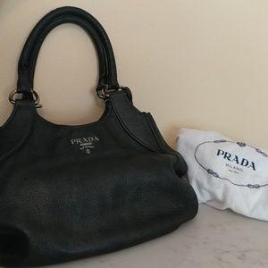 Prada hobo leather bag